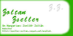 zoltan zseller business card